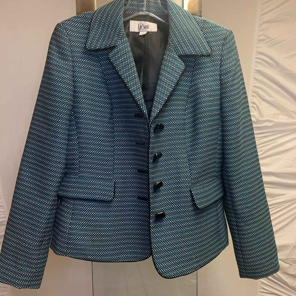 Le Suit Six Button Blazer Size 4